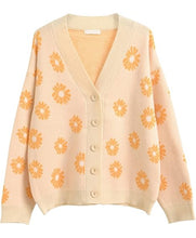 Daisy V-Neck Buttoned Down Women’s Knit Sweater