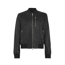 Sheep Zipper Leather Bomber Jacket Women