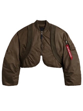 Women's Casual MA-1 Jacket in Black Grey Brown and Red