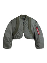 Women's Knit Rib MA-1 Flight Jacket