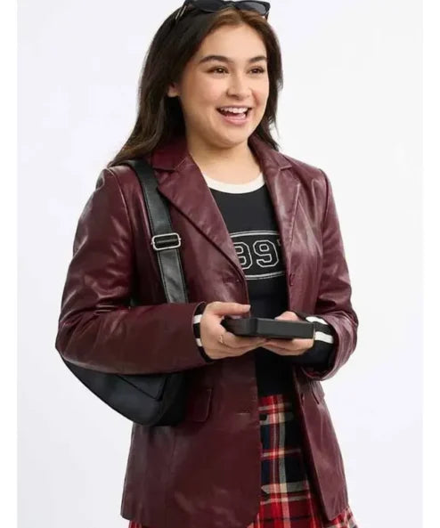 XO Kitty S02 Anna Cathcart Leather Blazer