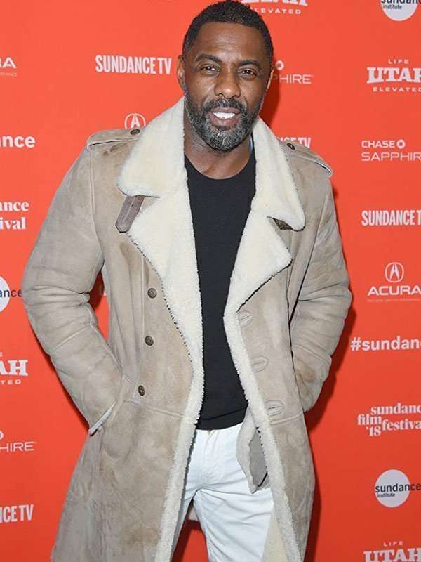 Idris Elba Yardie Event Suede Leather Coat