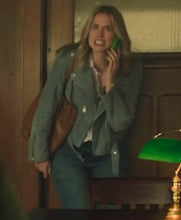 You S05 Guinevere Beck Green Suede Jacket