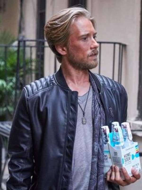 Lou Taylor Pucci You S01 Bomber Leather Jacket