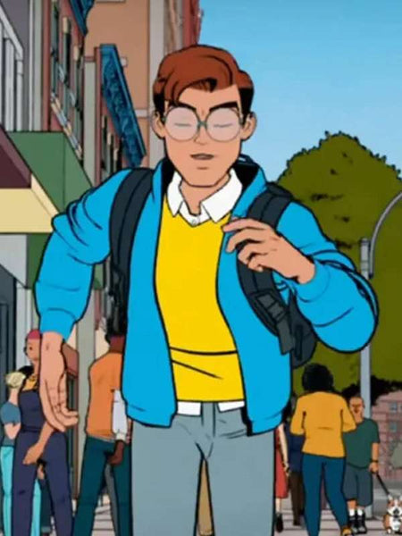 Peter Parker Your Friendly Neighborhood Spider-Man Blue Jacket – Edison ...