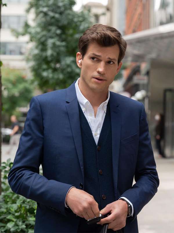 Ashton Kutcher Your Place or Mine Blue Blazer