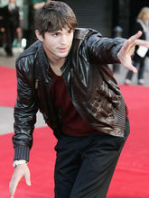 Ashton Kutcher Your Place or Mine Brown Leather Jacket