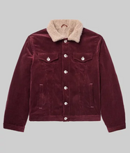 Ben Affleck The Accountant 2 Maroon Shearling Jacket