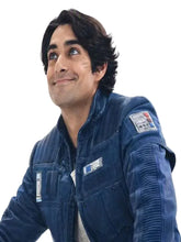 Ezra Bridger blue jacket featuring two front pockets and two inner pockets