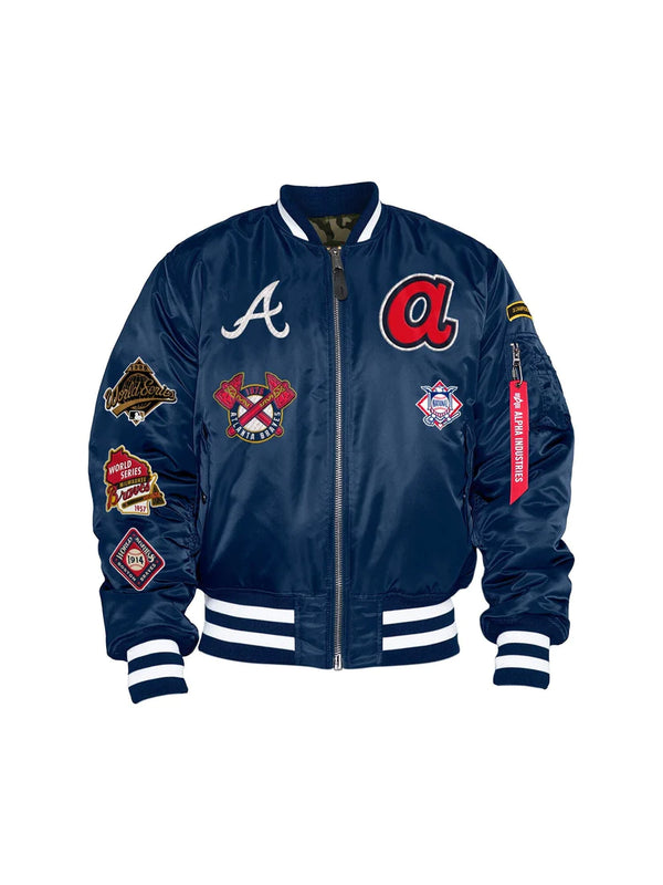 Atlanta Braves X Alpha X New Era MA-1 Bomber Jacket
