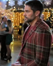 #Xmas Brant Daugherty Plaid Blazer