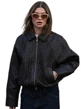 Sophia Geiss inspired black fabric jacket for everyday outfits
