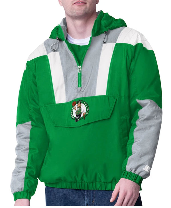 Boston Celtics Pullover Half-zip Hooded Impact Jacket