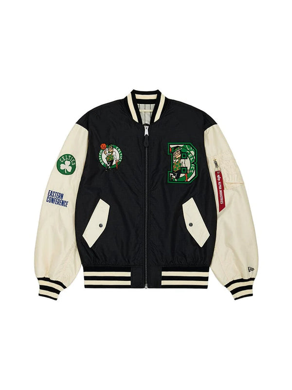 Boston Celtics X Alpha X New Era L-2B Bomber Jacket