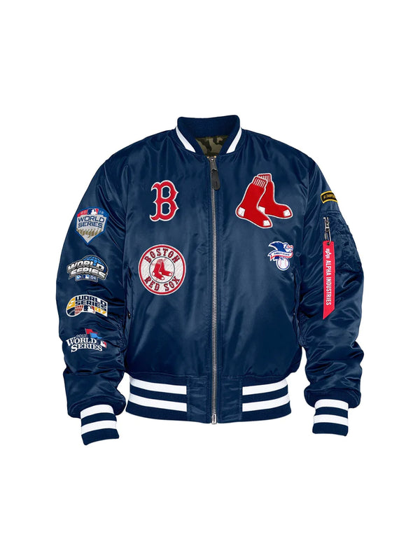 Boston Red Sox X Alpha X New Era MA-1 Bomber Jacket
