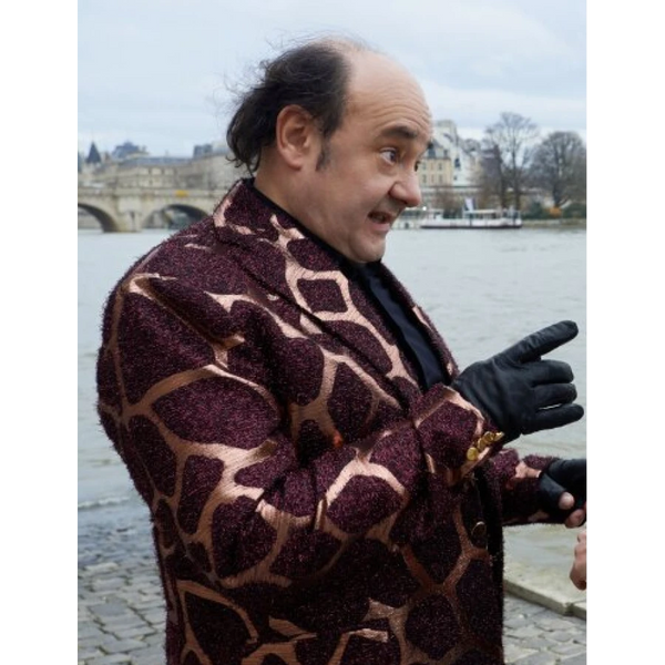 Crimes of Fashion 2024 Virgil St-James Printed Coat