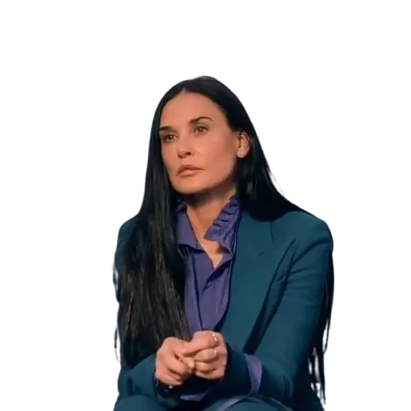 Demi Moore The Substance Blue Blazer