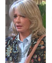 Deidre Hall Days of our Lives Black Floral Blazer