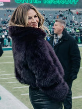 Erin Andrews Purple Faux Fur Coat