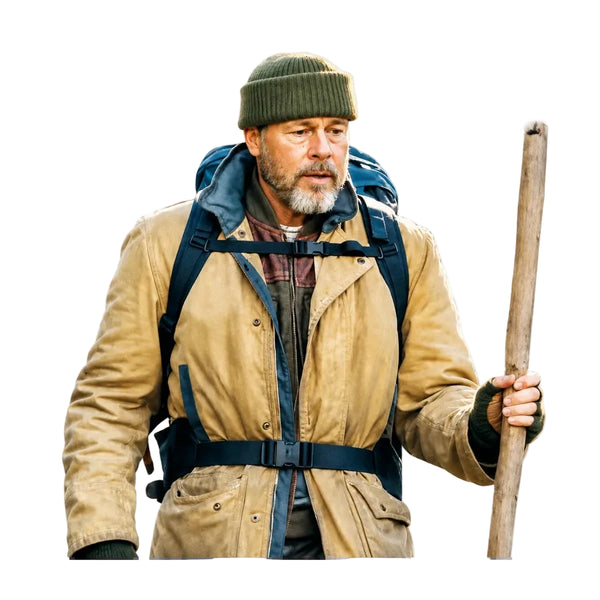 Heart of the Beast Brad Pitt Tan Field Jacket