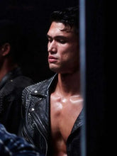 Her Private Hell 2026 black leather jacket with belted closure