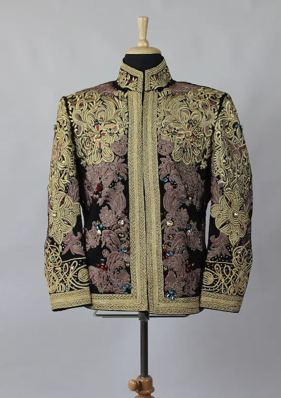 men's embroidery blazer