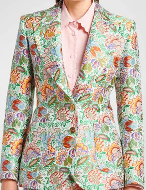 Elsbeth 2024 Carrie Preston Floral Jacquard Blazer