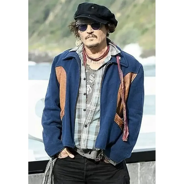 Johnny Depp Blue Wool Jacket