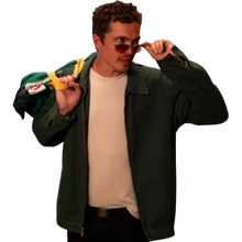 Eenie Meanie 2025 Karl Glusman Green Jacket