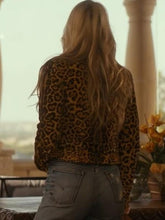 Landman 2024 Ali Larter Leopard Print Cropped Jacket