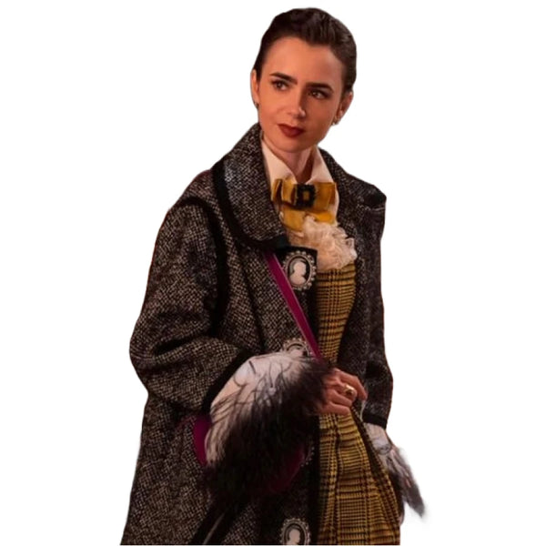 Lily Collins Emily In Paris S04 Coat