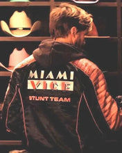 Miami Vice Stunt Team Ryan Gosling Black Leather Jacket