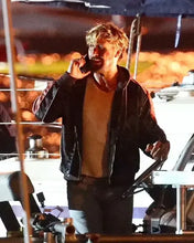 Miami Vice Stunt Team Ryan Gosling Black Leather Jacket