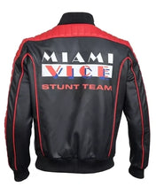 Miami Vice Stunt Team Ryan Gosling Black Leather Jacket