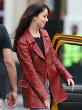 Madame Web Dakota Johnson Maroon Leather Jacket