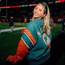 Alix Earle Miami Dolphins Leather Jacket