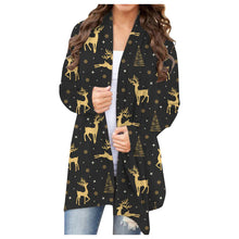 Fashion casual Christmas print cardigan jacket