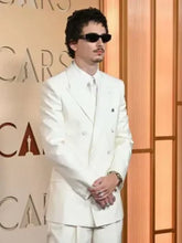 Timothee Chalamet Oscars White Suit