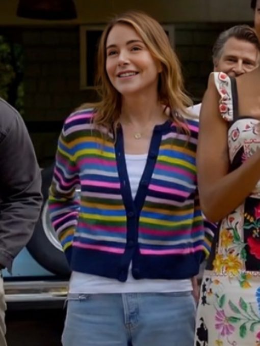 Shrinking S2 Christa Miller Multi Stripes Cardigan