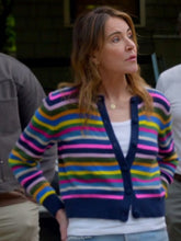 Shrinking S2 Christa Miller Multi Stripes Cardigan