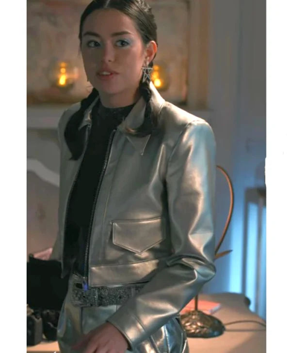 Sweet Magnolias S04 Annie Sullivan Silver Leather Jacket