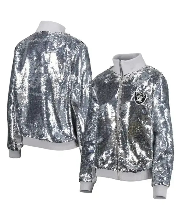 Roxanne Senger Las Vegas Raiders Sequins Jacket