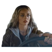 Samara Weaving Eenie Meanie Distressed Jacket