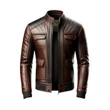 Sophisticated Brown Leather Jacket