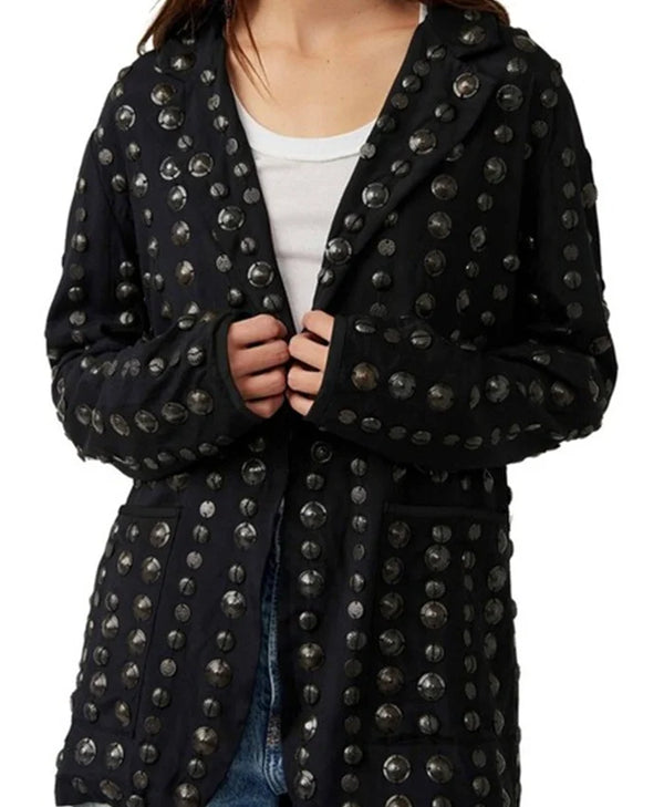 Millie Brady Surface S02 Black Coin Applique Jacket