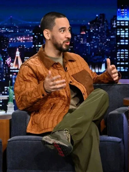 The Tonight Show Starring Jimmy Fallon Mike Shinoda Quilted Jacket ...