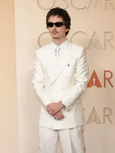 Timothee Chalamet Oscars White Suit