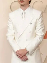 Timothee Chalamet Oscars White Suit