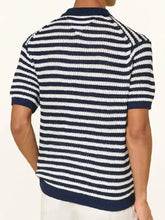 Travis Kelce Smart Casual Knit Striped Shirt