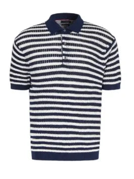 Travis Kelce Smart Casual Knit Striped Shirt